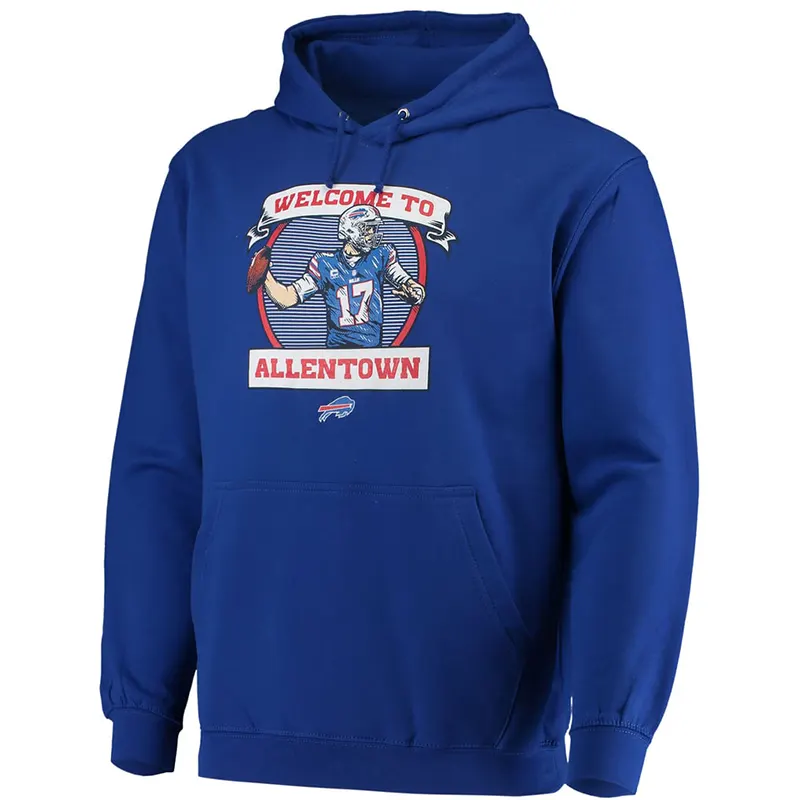 Josh Allen Buffalo Bills 2026 Welcome to Allentown Hoodie - Image 2