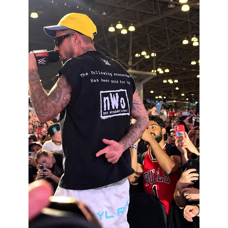 Justin Bieber nWo WWE Wrestling T-Shirt - Image 3