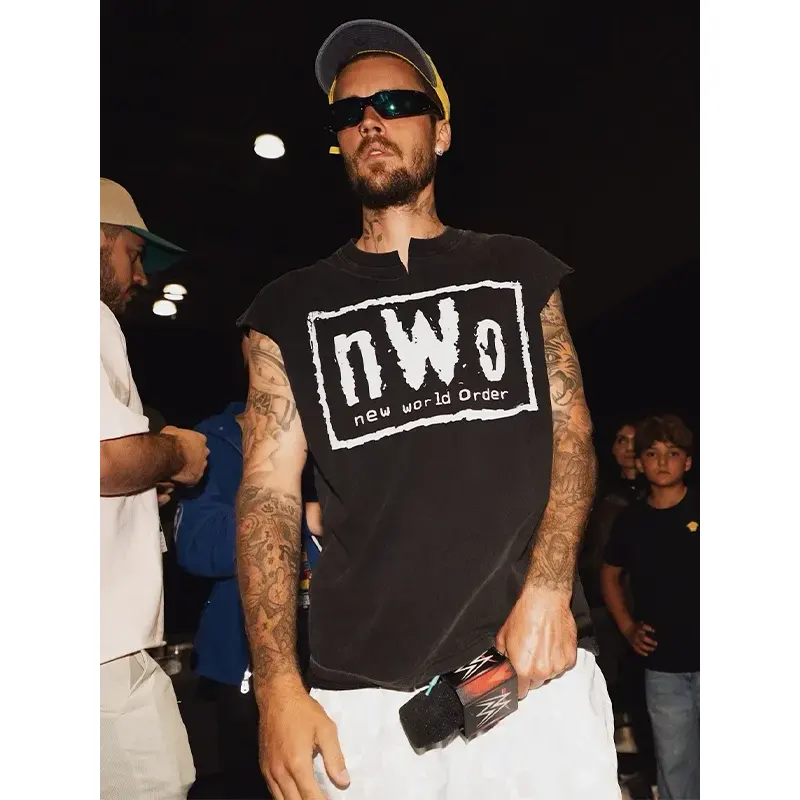 Justin Bieber nWo WWE Wrestling T-Shirt - Image 5