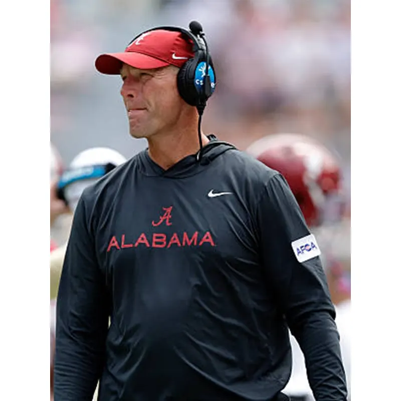 Kalen DeBoer 2026 Alabama Long Sleeve Hooded T-Shirt - Image 2