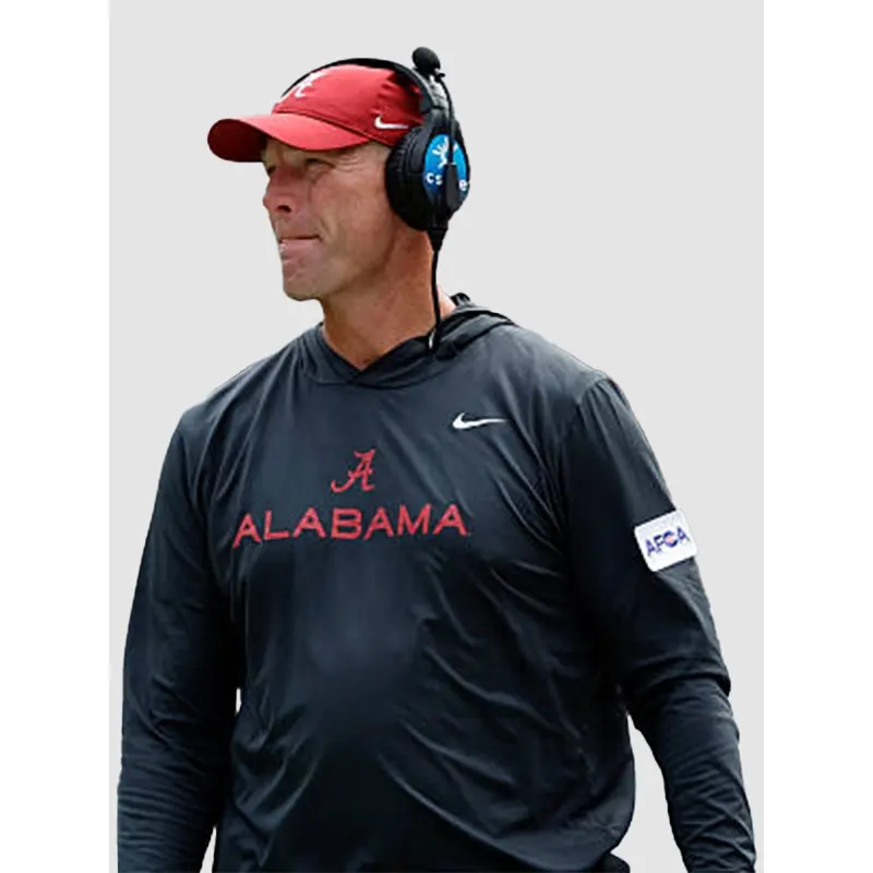 Kalen DeBoer 2026 Alabama Long Sleeve Hooded T-Shirt