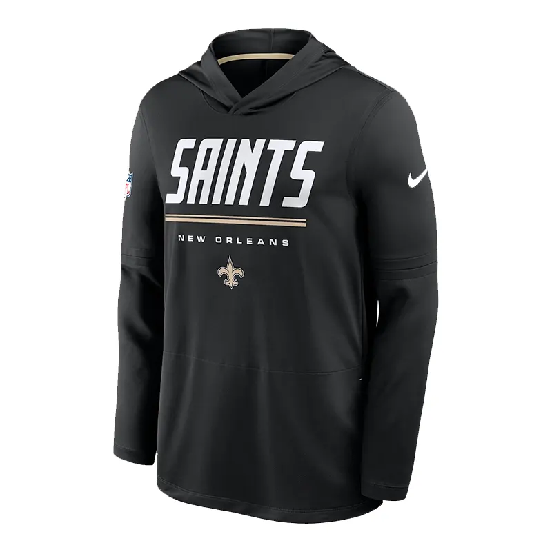 Kellen Moore 2026 Saints Sideline Long Sleeve Hooded T-Shirt