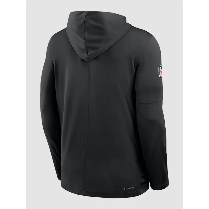 Kellen Moore 2026 Saints Sideline Long Sleeve Hooded T-Shirt - Image 2