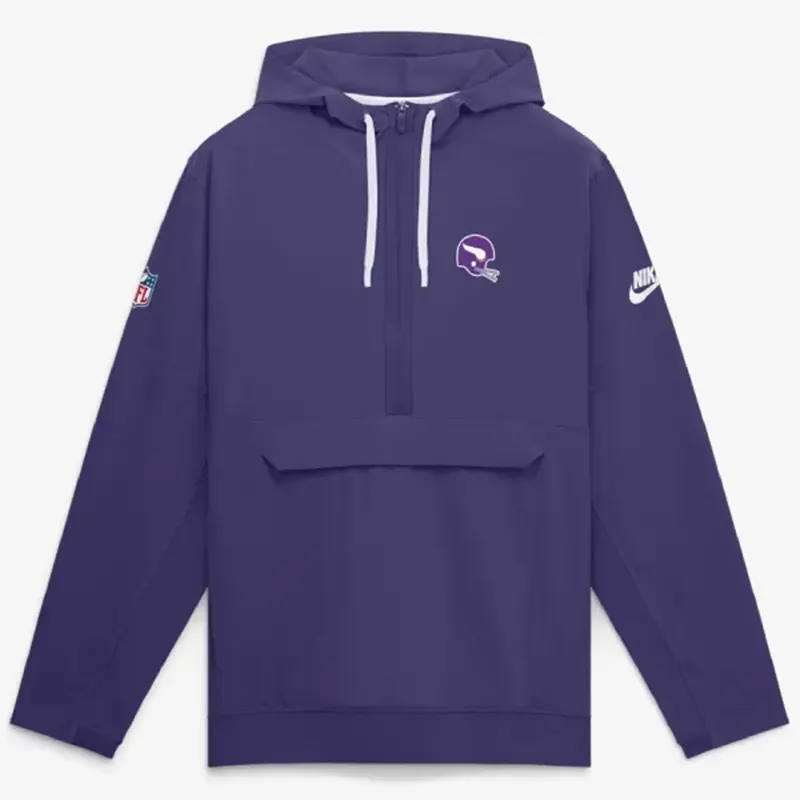 Kevin O'Connell 2026 Minnesota Vikings Hooded Anorak Jacket