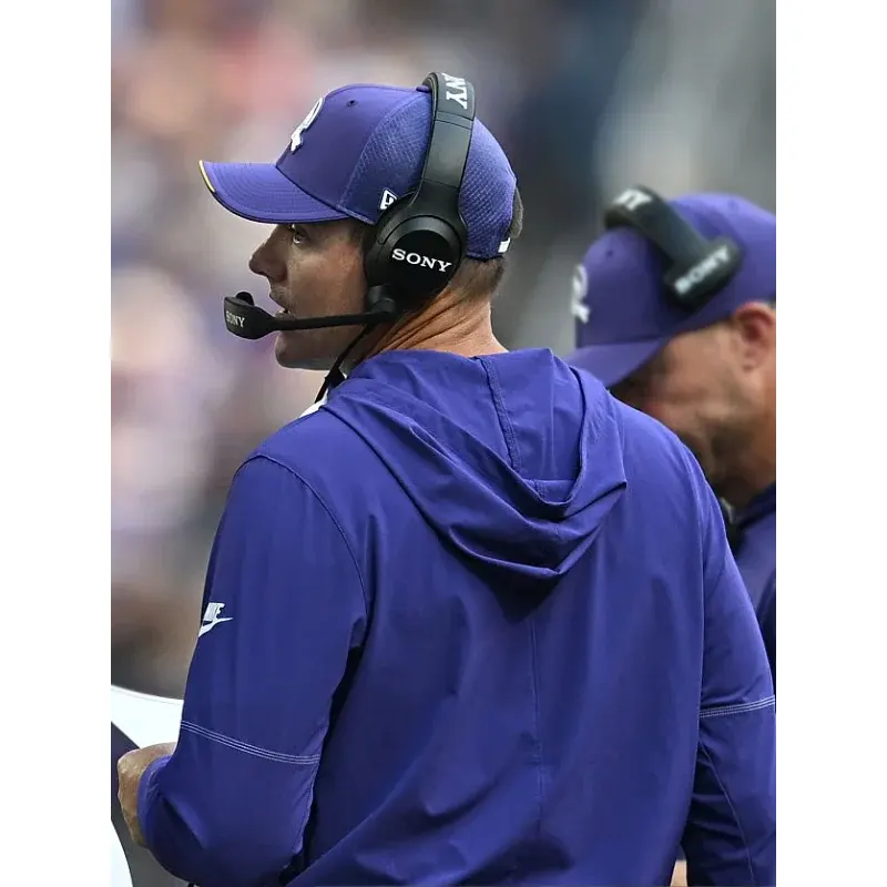 Kevin O'Connell 2026 Minnesota Vikings Hooded Anorak Jacket - Image 5