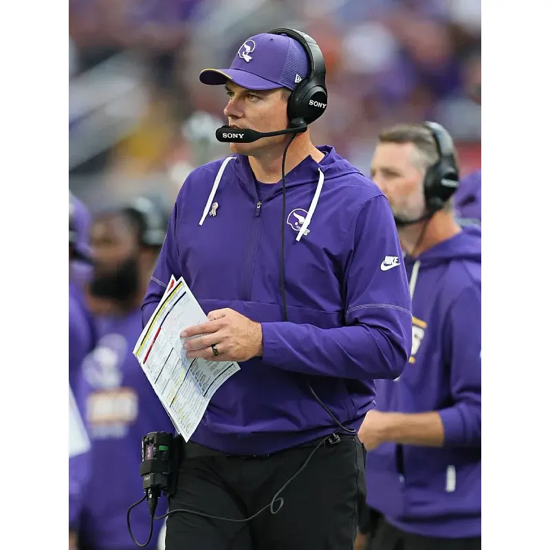Kevin O'Connell 2026 Minnesota Vikings Hooded Anorak Jacket - Image 3