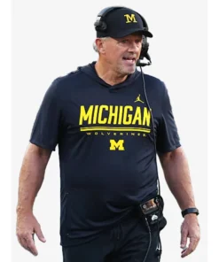 Kyle Whittingham 2026 Michigan Wolverines Black Hooded T-Shirt