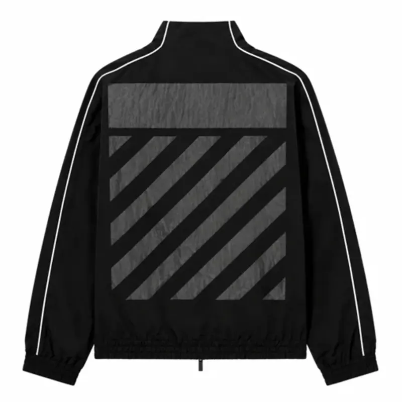 L/AB Diagonal Black Track Jacket - Image 2