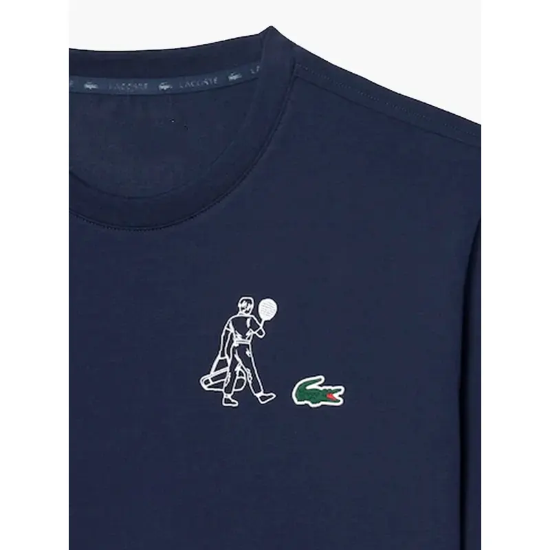 Lacoste Ultra Dry Printed Tennis T-Shirt - Image 3