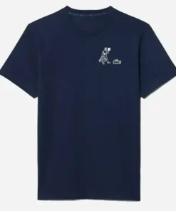 Lacoste Ultra Dry Printed Tennis T-Shirt