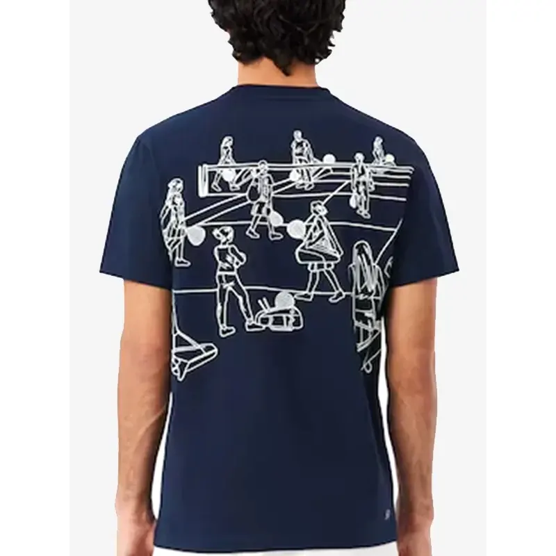Lacoste Ultra Dry Printed Tennis T-Shirt - Image 4