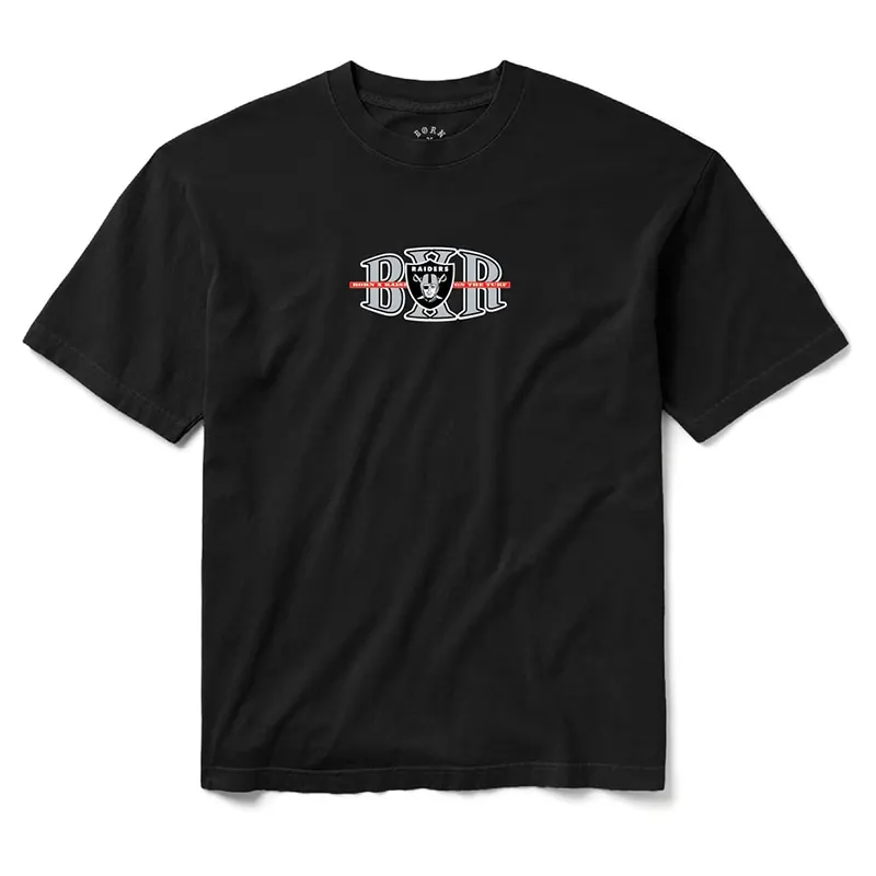 Las Vegas Raiders Born x Raised Unisex Block Letter T-Shirt - Image 2