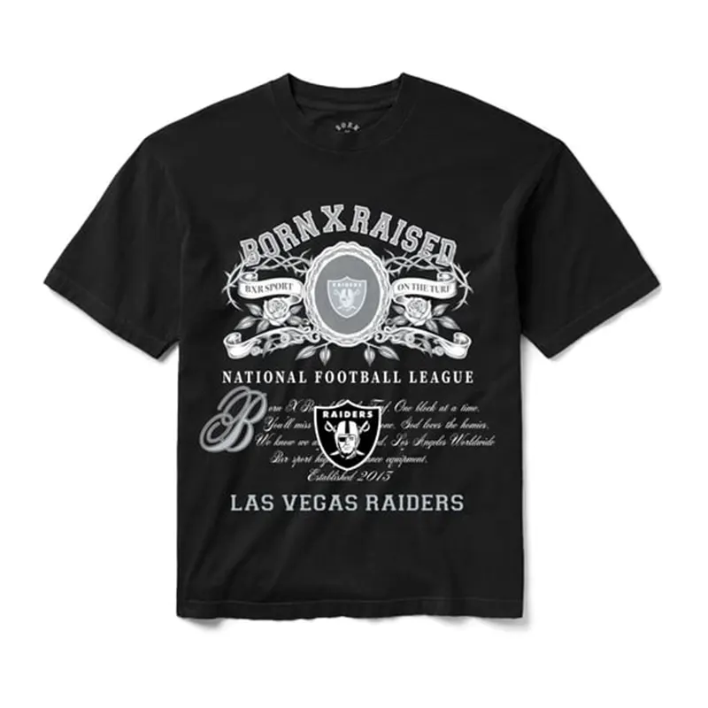 Las Vegas Raiders Born x Raised Unisex Crest T-Shirt