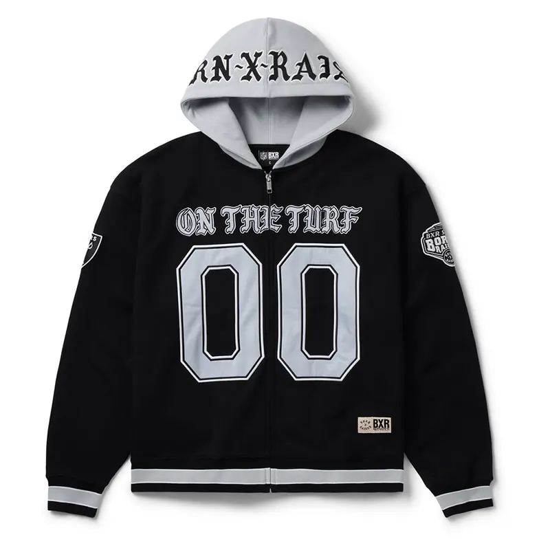 Las Vegas Raiders Born x Raised Unisex On The Turf Full-Zip Hoodie - Image 2