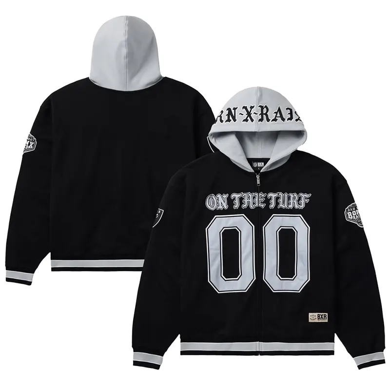 Las Vegas Raiders Born x Raised Unisex On The Turf Full-Zip Hoodie