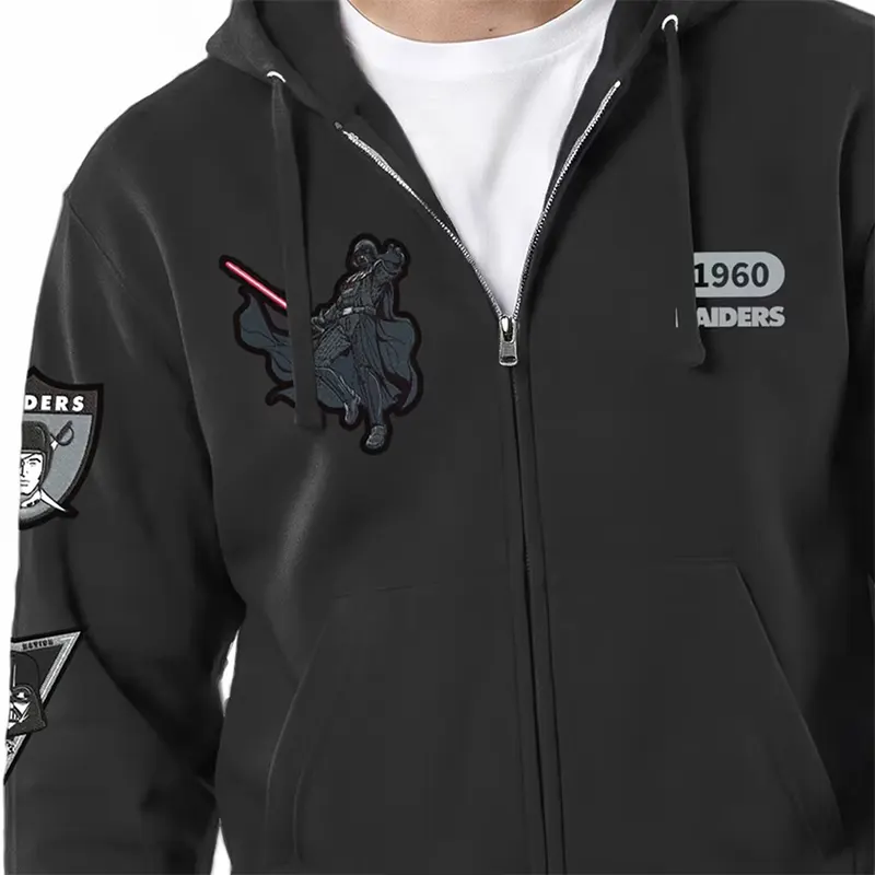 Las Vegas Raiders Disney x Champion Darth Vader All-Star Full-Zip Hoodie - Image 5