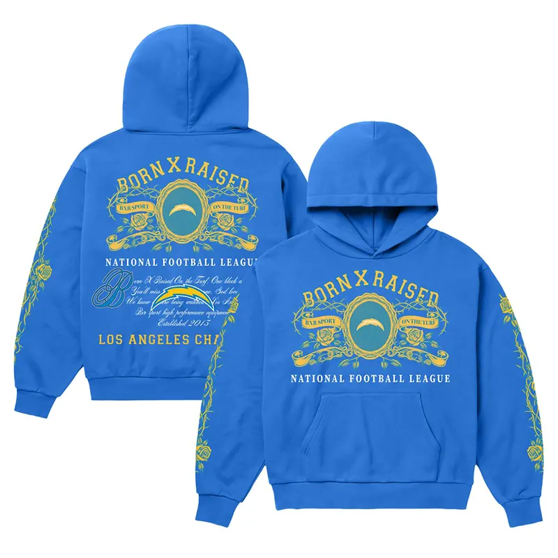 Los Angeles Chargers Born x Raised Crest Hoodie