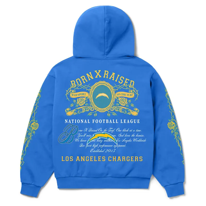 Los Angeles Chargers Born x Raised Crest Hoodie - Image 3