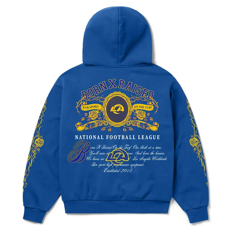 Los Angeles Rams Born x Raised Crest Hoodie - Image 3