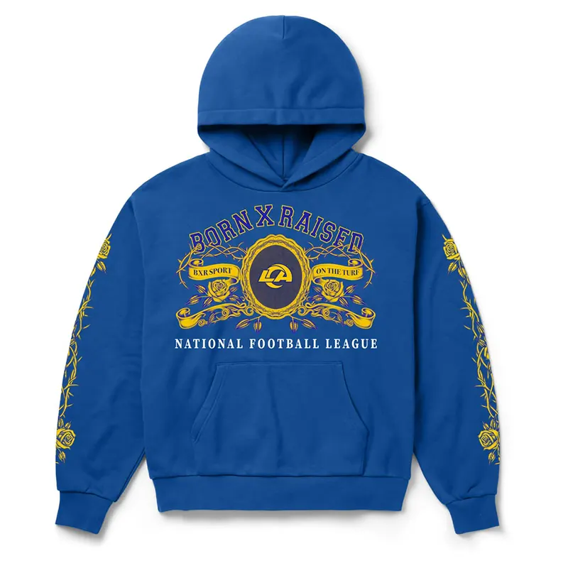 Los Angeles Rams Born x Raised Crest Hoodie - Image 2