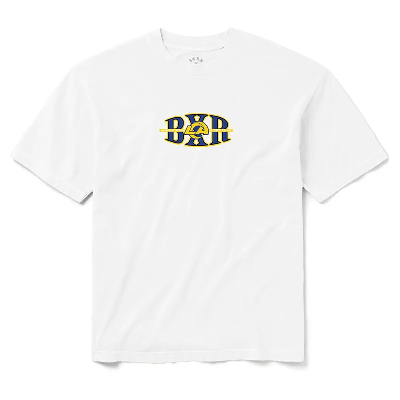 Los Angeles Rams Born x Raised Unisex Block Letter T-Shirt - Image 2