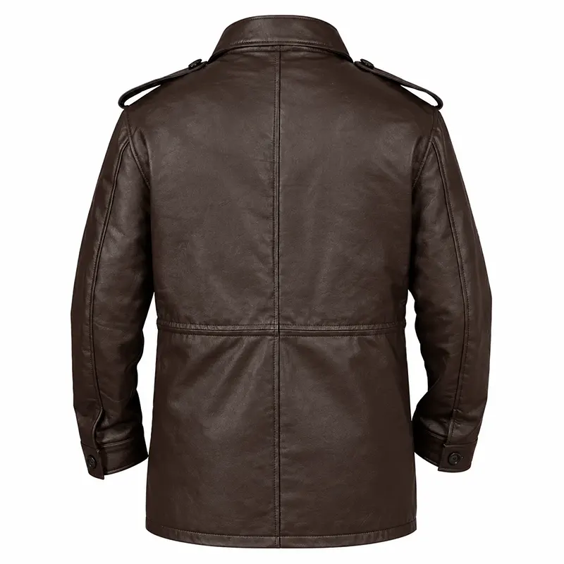 M65 Brown Field Leather Jacket - Image 2