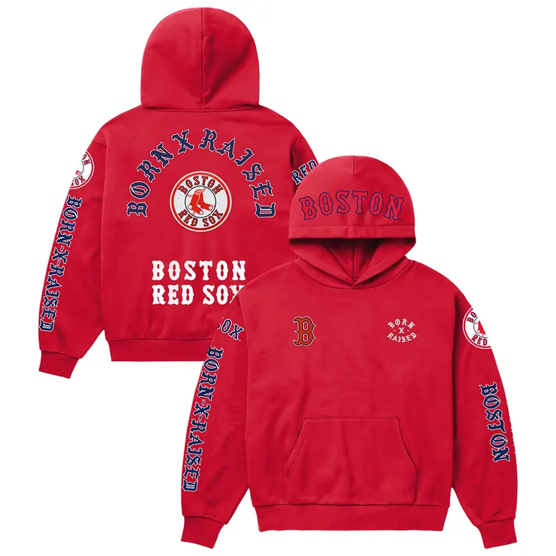 MLB Boston Red Sox Born x Raised Red Moneyball Hoodie