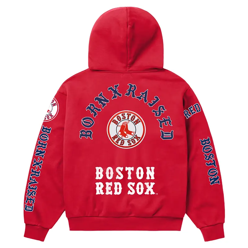 MLB Boston Red Sox Born x Raised Red Moneyball Hoodie - Image 3