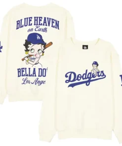 MLB Los Angeles Dodgers New Era x Bella Doña Betty Boop Blue Heaven Sweatshirt