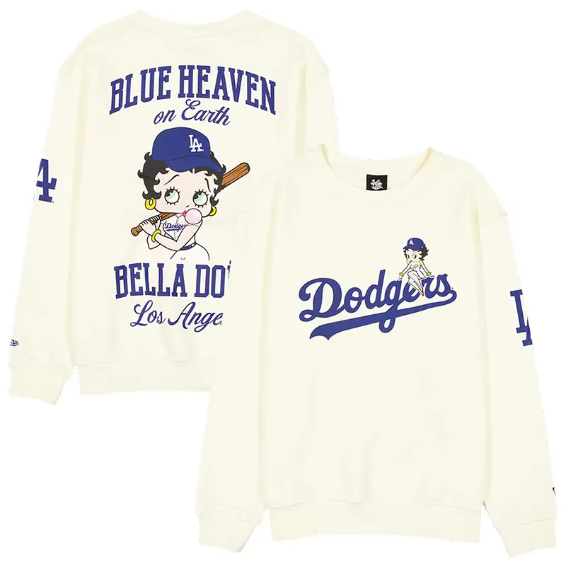 MLB Los Angeles Dodgers New Era x Bella Doña Betty Boop Blue Heaven Sweatshirt