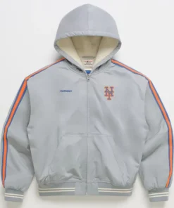 MLB New York Mets Madhappy Gray Full-Zip Hoodie