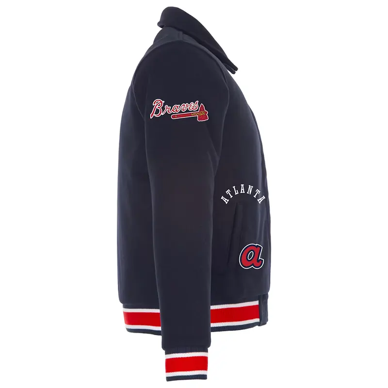 MLB Women's Atlanta Braves JH Design Reversible Full-Snap Jacket - Image 5
