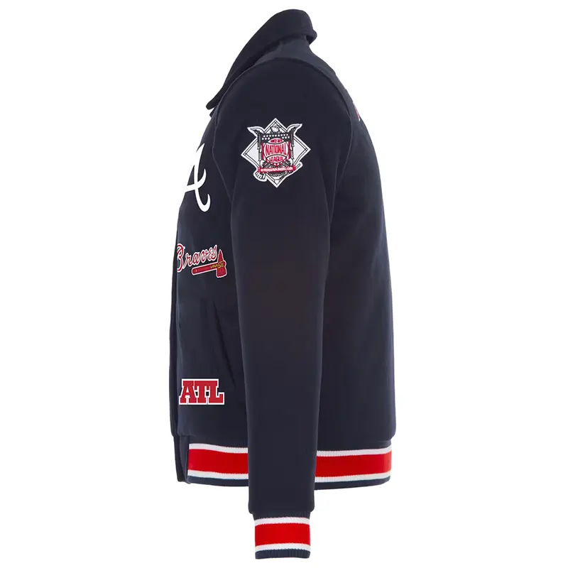 MLB Women's Atlanta Braves JH Design Reversible Full-Snap Jacket - Image 4