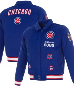 MLB Women's Chicago Cubs JH Design Royal Reversible Full-Snap Jacket