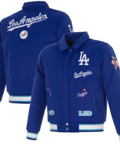 MLB Women's Los Angeles Dodgers JH Design Reversible Full-Snap Jacket