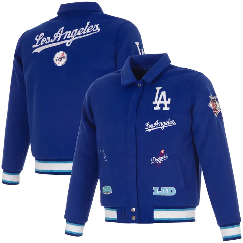 MLB Women's Los Angeles Dodgers JH Design Reversible Full-Snap Jacket