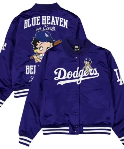 MLB Women's Los Angeles Dodgers New Era x Bella Doña Betty Boop Full-Snap Jacket