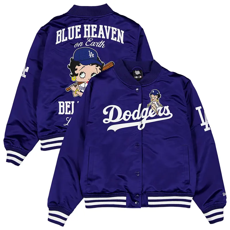 MLB Women's Los Angeles Dodgers New Era x Bella Doña Betty Boop Full-Snap Jacket