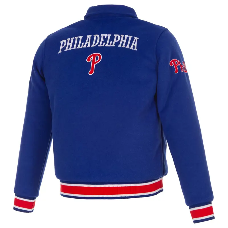 MLB Women's Philadelphia Phillies JH Design Reversible Full-Snap Jacket - Image 3