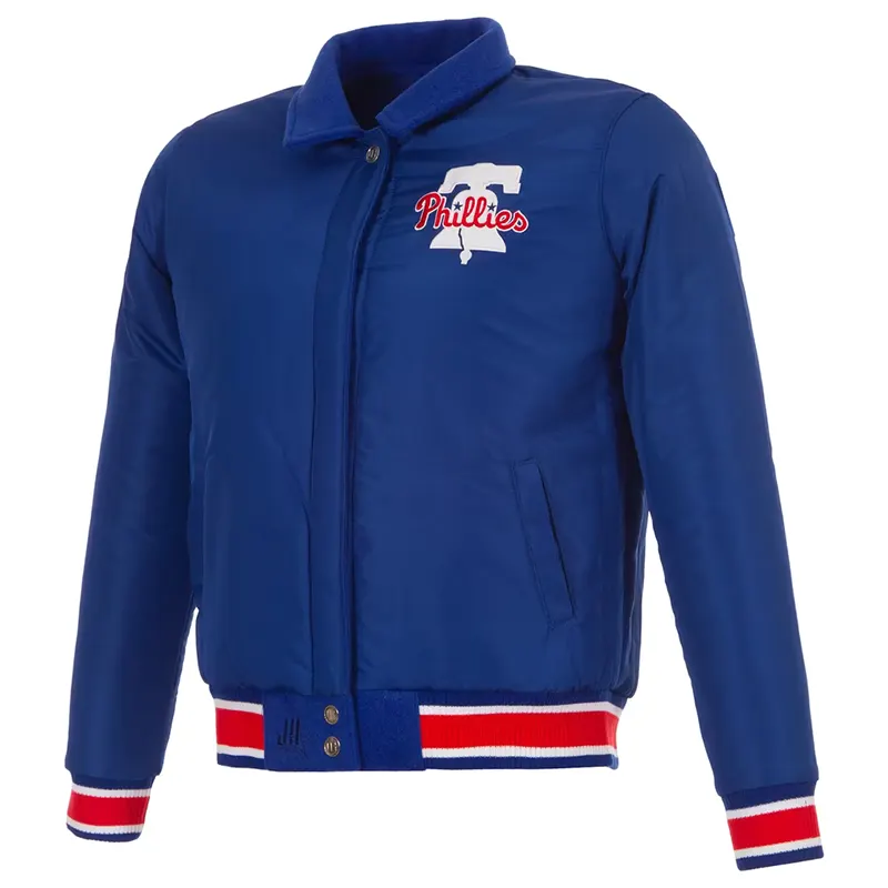 MLB Women's Philadelphia Phillies JH Design Reversible Full-Snap Jacket - Image 6