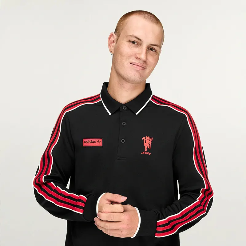 Manchester United x Adidas SPZL FC Polo Shirt - Image 4