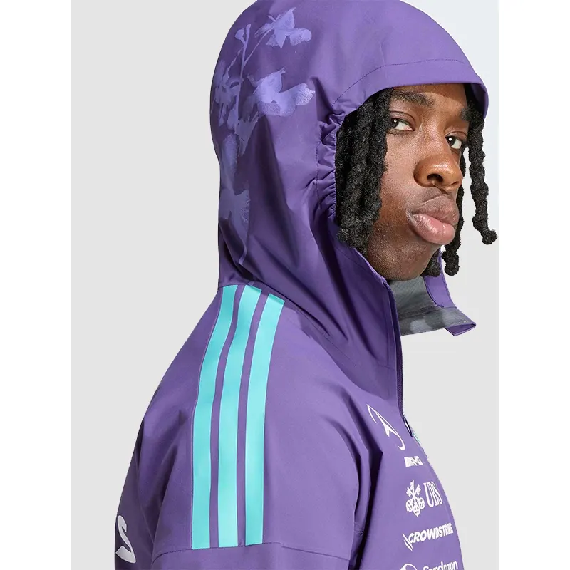 Mercedes AMG F1 Vanda Bloom Team Rain Jacket - Image 4