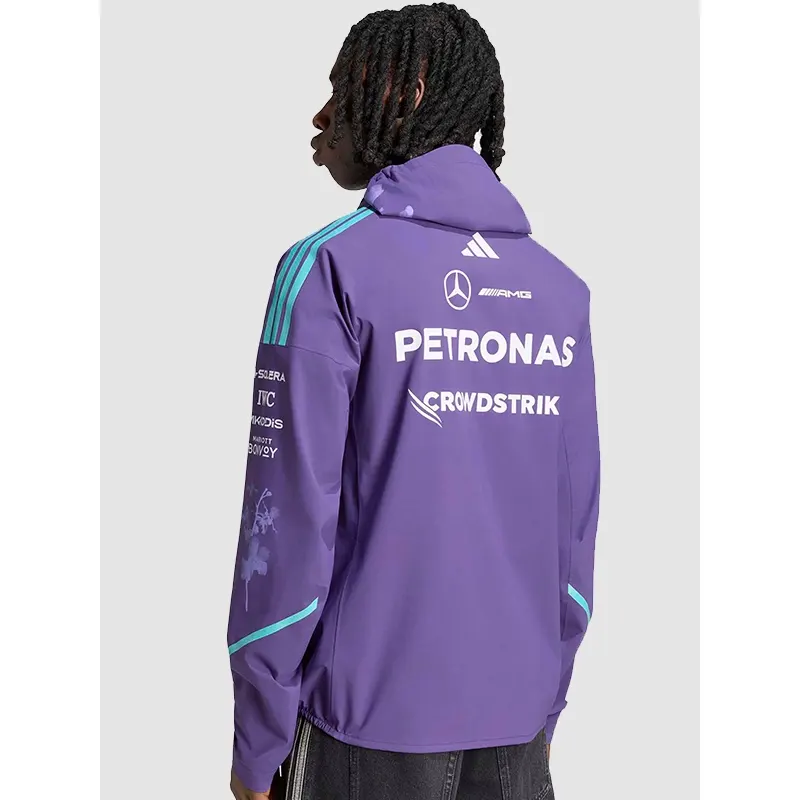 Mercedes AMG F1 Vanda Bloom Team Rain Jacket - Image 3