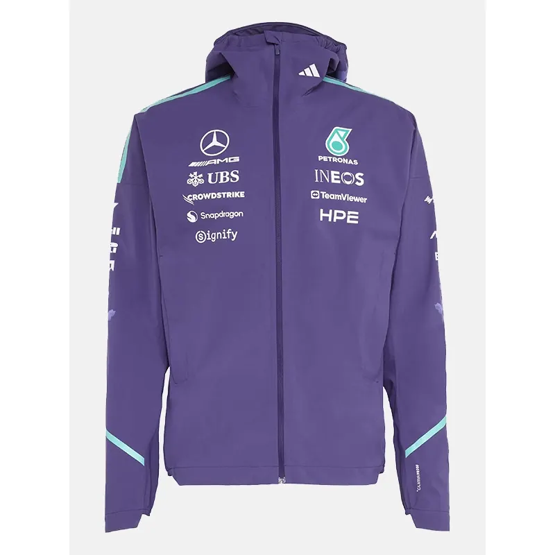 Mercedes AMG F1 Vanda Bloom Team Rain Jacket - Image 2