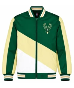 Milwaukee Bucks Hunter Green Varsity Jacket