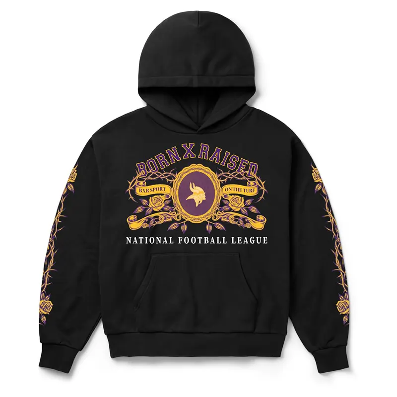 Minnesota Vikings Born x Raised Crest Hoodie - Image 2