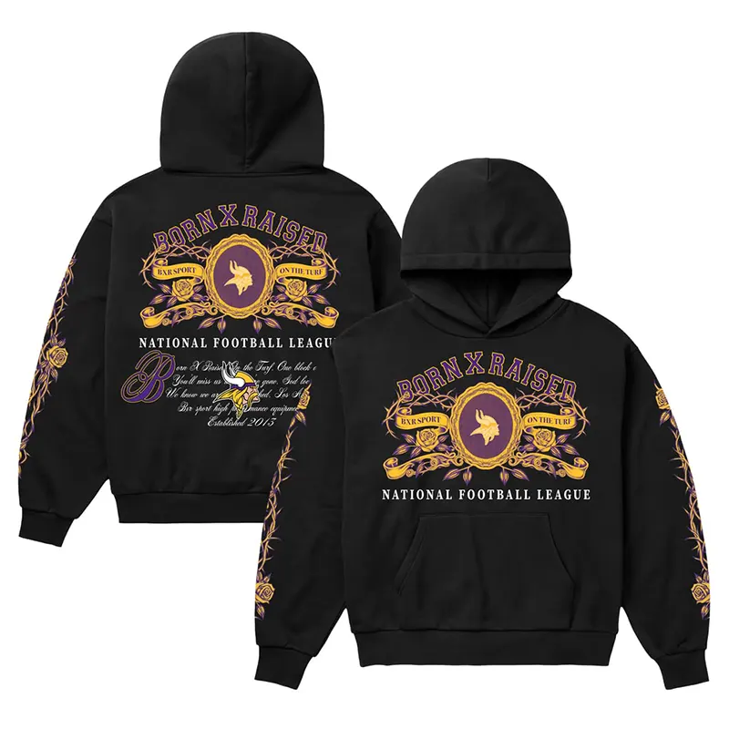 Minnesota Vikings Born x Raised Crest Hoodie