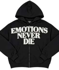 Mixed Emotion End Rhinestone Hoodie