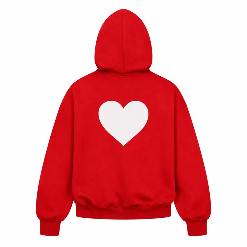My Wife is my Valentine Red Hoodie - Image 2