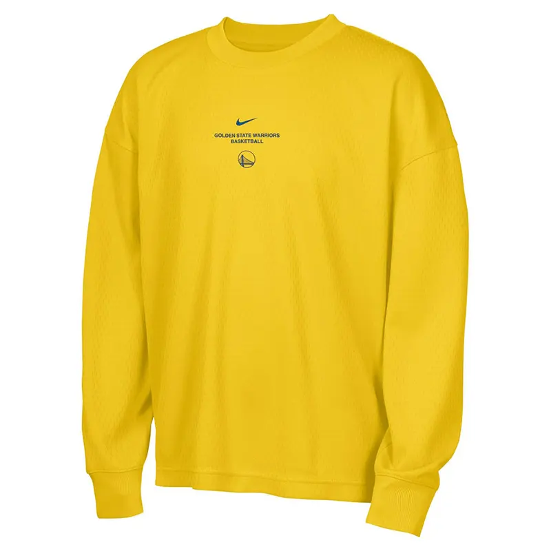 NBA x Nike Golden State Warriors Gold 2026 Standard Issue Practice Long Sleeve T-Shirt - Image 4
